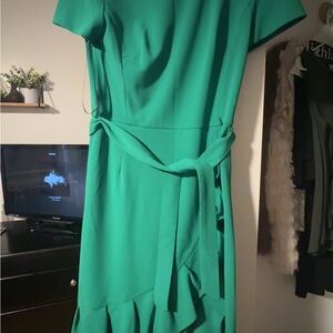 Calvin Klein Vibrant Green Midi Dress
